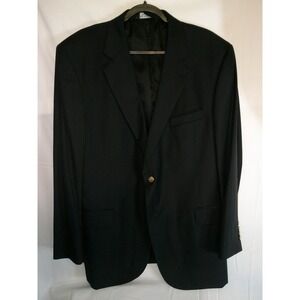 Jos A Bank Signature Collection Black Wool Blazer Mens 46 Regular‎